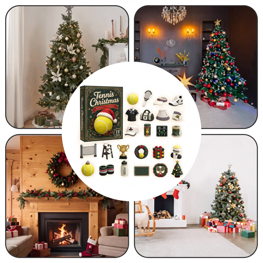 Tennis Christmas decorations and holiday trees