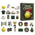 Tennis Advent Calendar with tennis-inspired ornaments